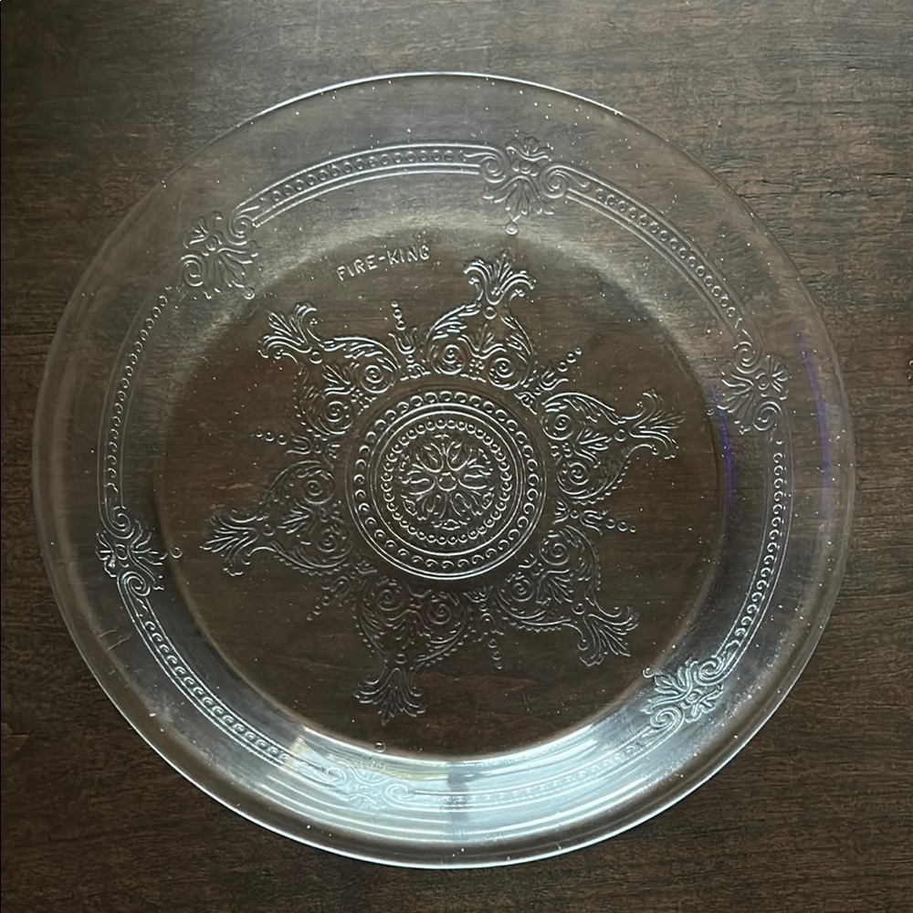 Vintage 30’s-40’s Fire King Philbe Sapphire Blue Pie Plate